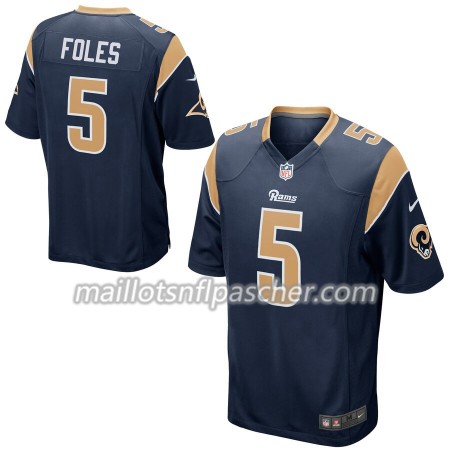 Maillot Los Angeles Rams Nick Foles 5 Nike Navy - Homme